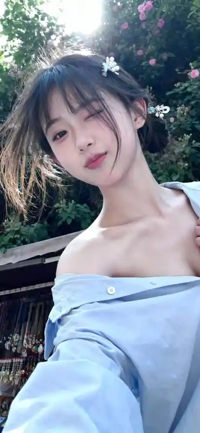 4k户外壁纸 - 阳光 - 美女 - 鲜花「哲风壁纸」
