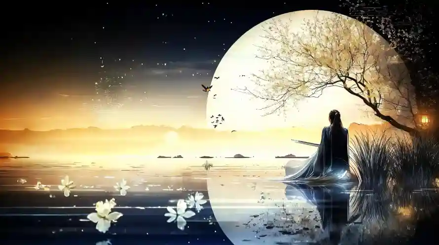 4k古风壁纸 - 圆月 - 壁纸 - 夜景「哲风壁纸」 4k古风壁纸 - 圆月 - 壁纸 - 夜景「哲风壁纸」