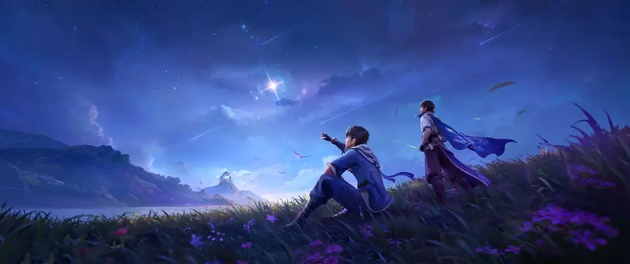 4k壁纸壁纸 - 夜晚 - 少年 - 山脉「哲风壁纸」 4k壁纸壁纸 - 夜晚 - 少年 - 山脉「哲风壁纸」