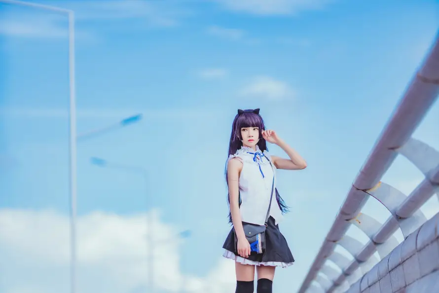 4k少女壁纸 - 户外 - 日系 - 猫耳「哲风壁纸」