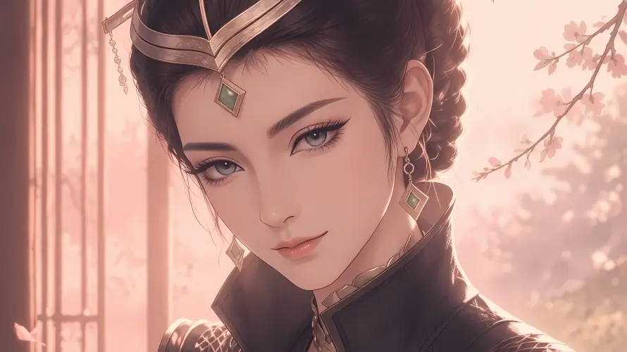 4k发饰壁纸 - 古装 - 古风 - 女子「哲风壁纸」
