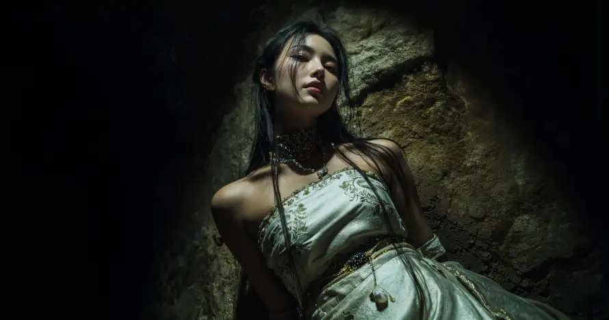 4k光影壁纸 - 壁纸 - 女性 - 岩石「哲风壁纸」