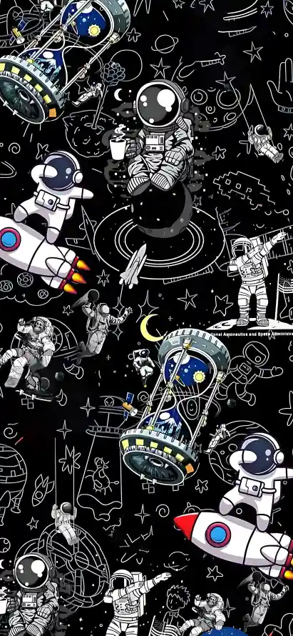4k创意壁纸 - 太空 - 宇宙 - 手绘「哲风壁纸」