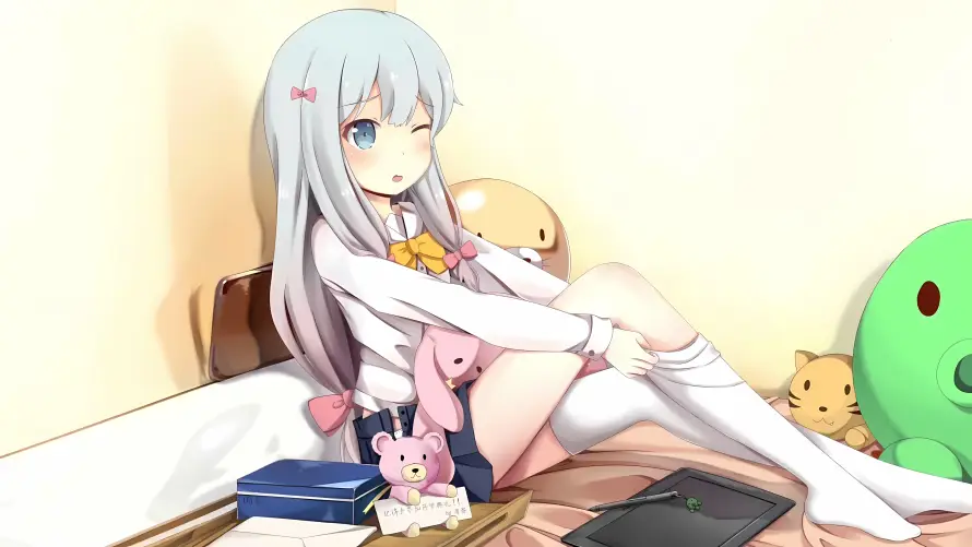 4k卧室壁纸 - 少女 - 日系 - 校服「哲风壁纸」