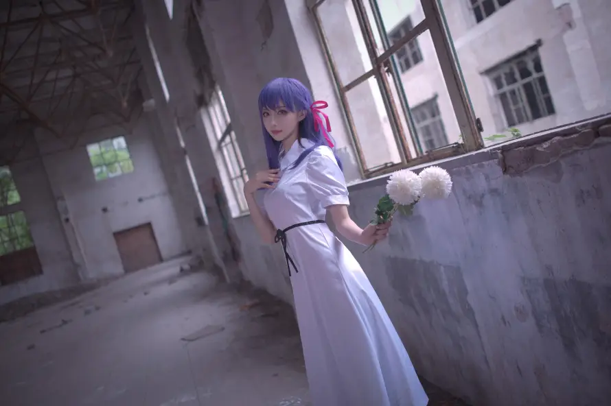 4k红发带壁纸 - 绣球花 - 间桐樱 - Fate「哲风壁纸」