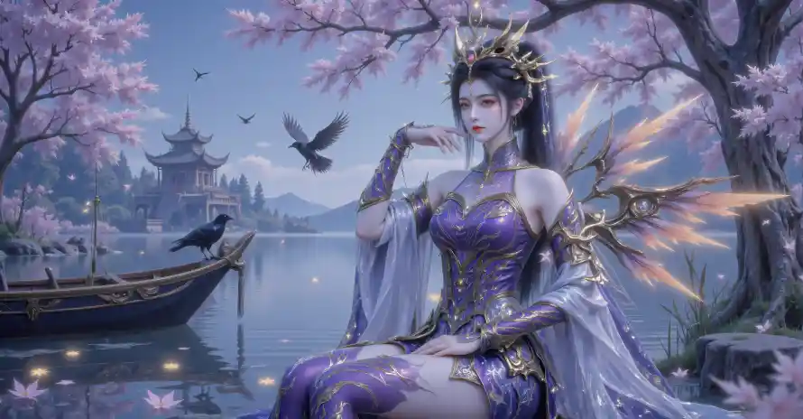 4k乌鸦壁纸 - 仙女 - 古风 - 国漫「哲风壁纸」