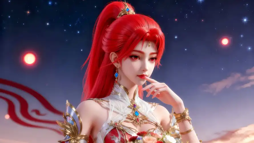 6k国漫壁纸-火允儿壁纸和女神-3D角色壁纸推荐「哲风壁纸」