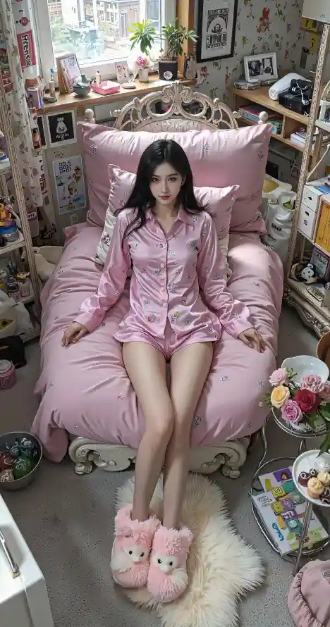 4k卧室壁纸 - 壁纸 - 少女 - 居家「哲风壁纸」