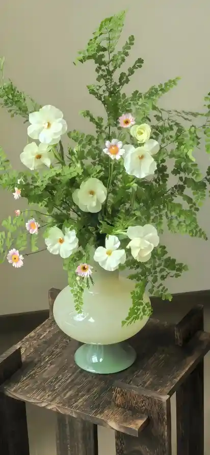 4k插花壁纸 - 木桌 - 清新 - 绿植「哲风壁纸」