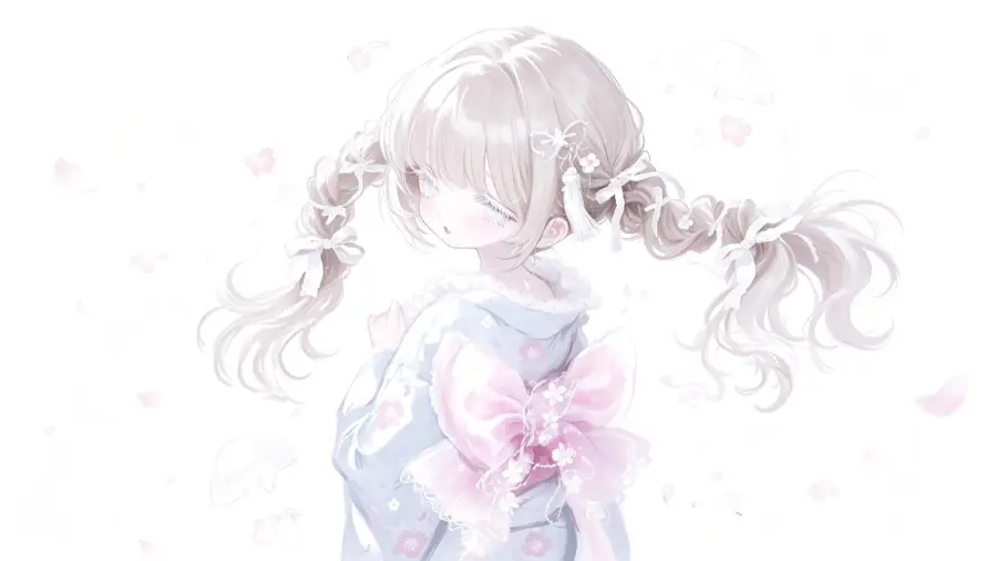 4k少女壁纸 - 萌 - 日系 - 浅发「哲风壁纸」