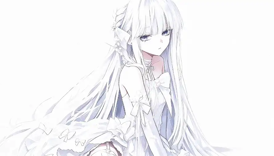 4k婚纱壁纸 - 少女 - 忧郁 - 插画「哲风壁纸」 4k婚纱壁纸 - 少女 - 忧郁 - 插画「哲风壁纸」