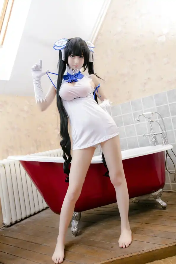 4k黑发壁纸 - 赤脚 - 少女 - 浴室「哲风壁纸」