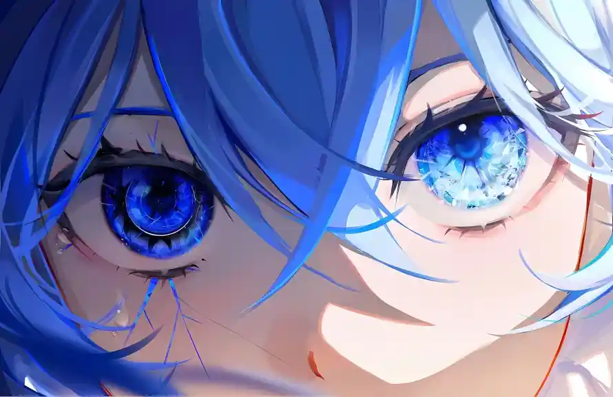 4k少女壁纸 - 流泪 - 眼眸 - 二次元「哲风壁纸」