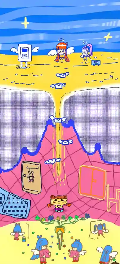 4k卡通壁纸 - 门 - 天使 - 插画「哲风壁纸」