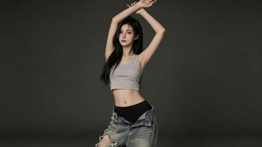 4k时尚壁纸 - 棚拍 - 电脑 - 美女「哲风壁纸」