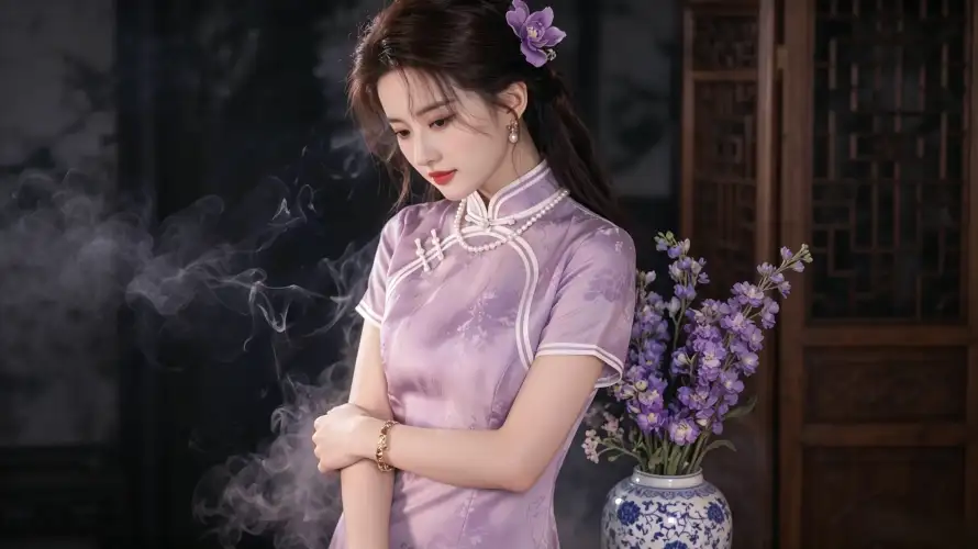 4k中式壁纸 - 古典 - 国风 - 旗袍「哲风壁纸」