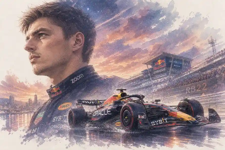 4k晚霞壁纸 - 插画 - F1 - 赛场「哲风壁纸」