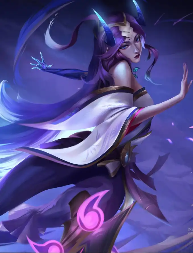 4k35壁纸 - 紫发 - LOL - 女英雄「哲风壁纸」