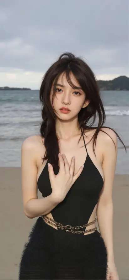 4k大海壁纸 - 御姐 - 性感 - 沙滩「哲风壁纸」