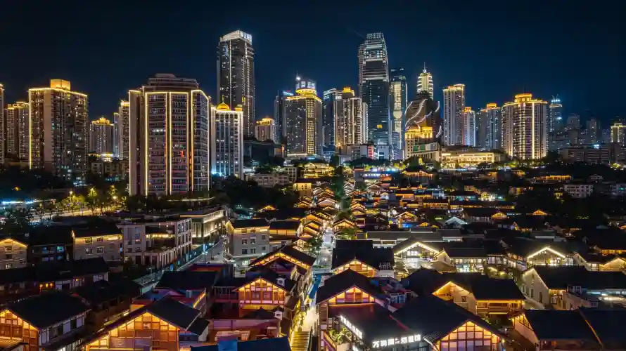 4k古建壁纸 - 夜晚 - 暖光 - 灯光「哲风壁纸」