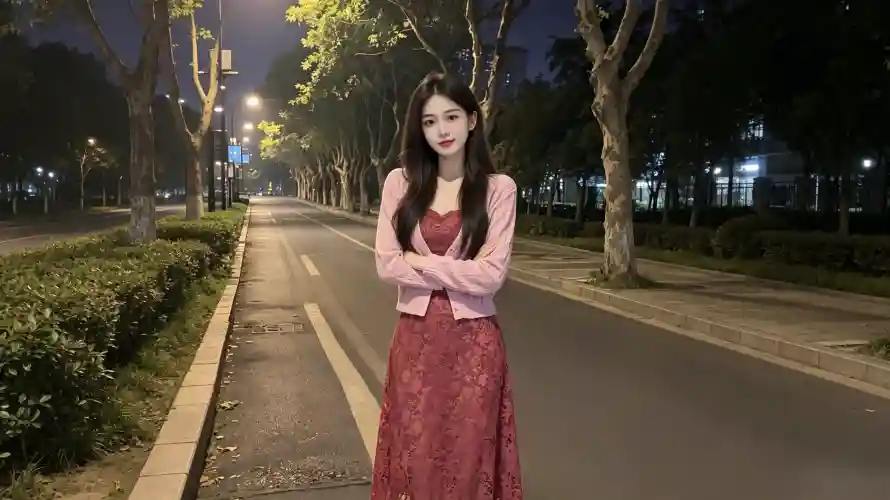 4k夜晚壁纸 - 抱臂 - 树木 - 电脑「哲风壁纸」