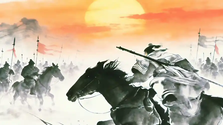 4k士兵壁纸 - 骑马 - 古风 - 水墨「哲风壁纸」
