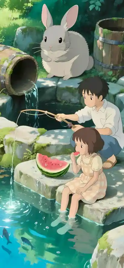 4k兔子壁纸 - 动漫 - 夏日 - 小月「哲风壁纸」