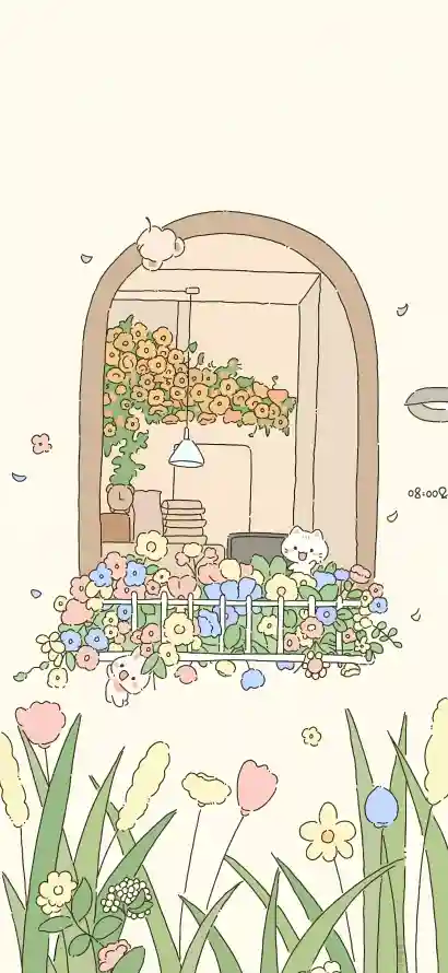 4k书本壁纸 - 卡通 - 吊灯 - 宠物「哲风壁纸」