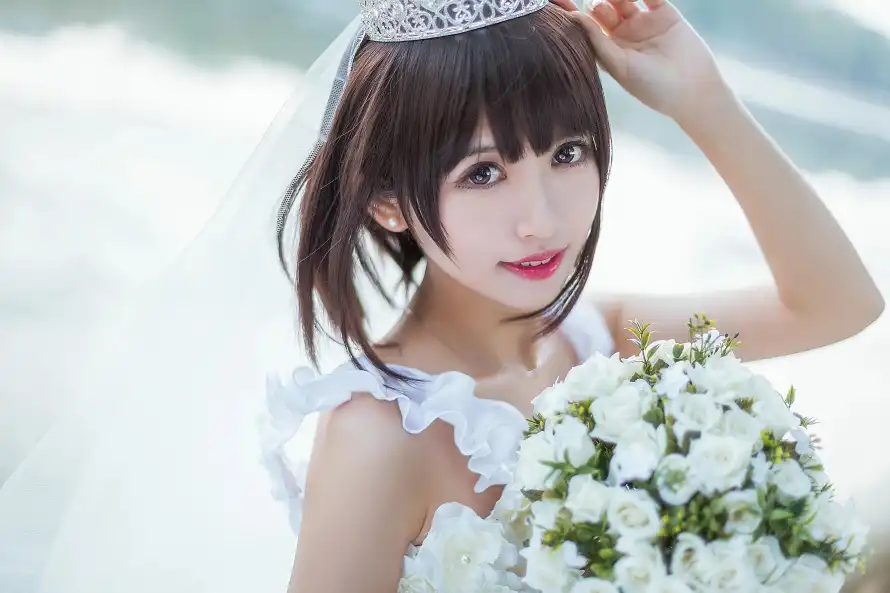 4k短发壁纸 - 户外 - 皇冠 - 新娘「哲风壁纸」