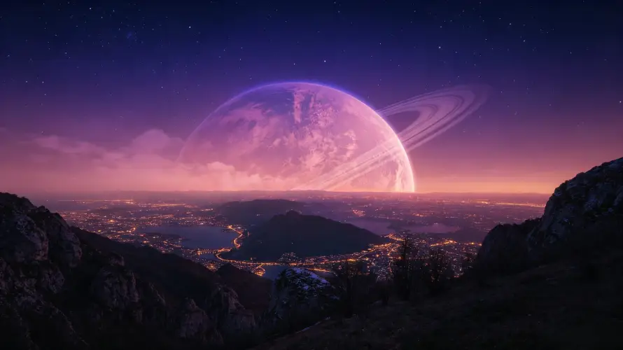 4k行星壁纸 - 电脑 - 宇宙 - 夜景「哲风壁纸」