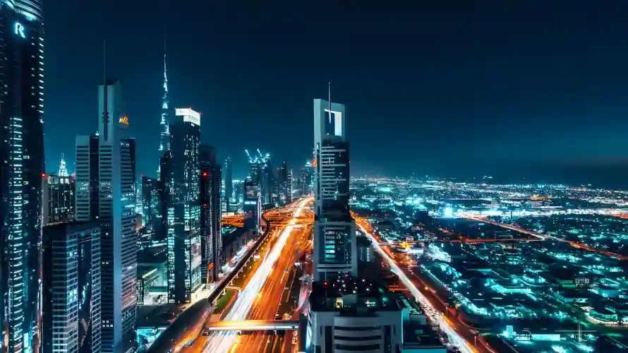 4k城市壁纸 - 夜景 - 灯光 - 车流「哲风壁纸」