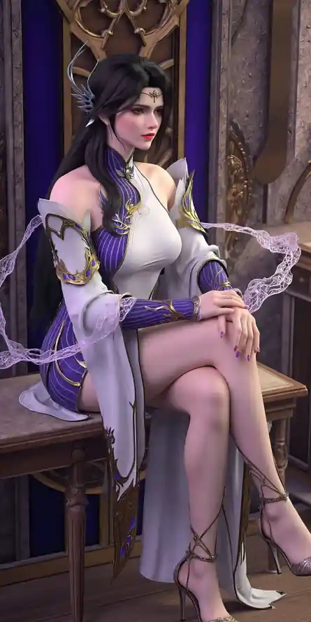 4k24壁纸 - 古风 - 坐姿 - 御姐「哲风壁纸」