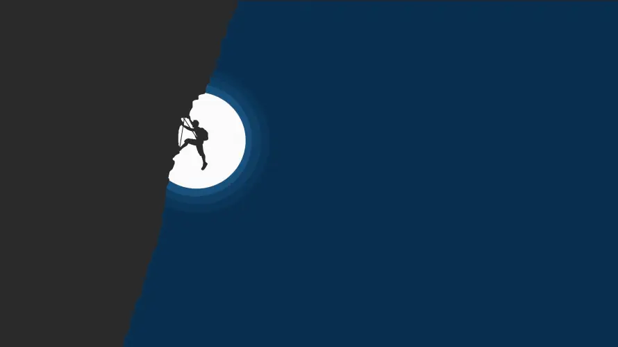4k夜晚壁纸 - 攀岩 - 夜色 - 简约「哲风壁纸」