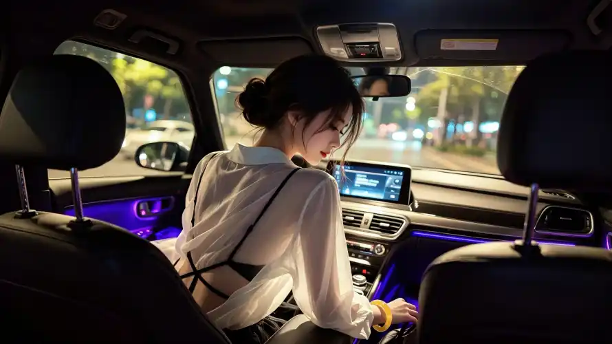 4k壁纸壁纸 - 夜景 - 女性 - 紫色「哲风壁纸」