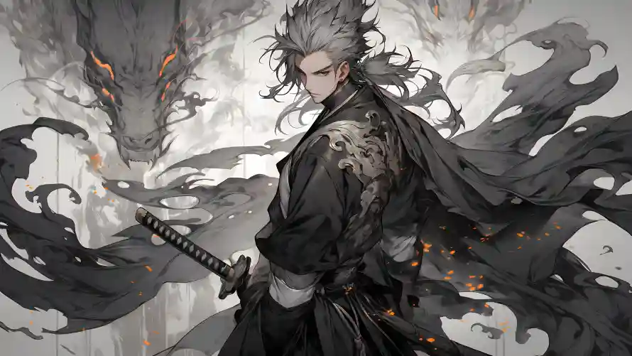 4k古风壁纸 - 国风 - 武士 - 黑衣「哲风壁纸」 4k古风壁纸 - 国风 - 武士 - 黑衣「哲风壁纸」
