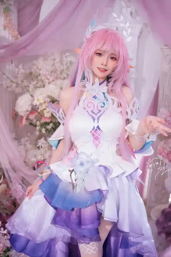 4k少女壁纸 - 粉色 - 纱幔 - 花簇「哲风壁纸」