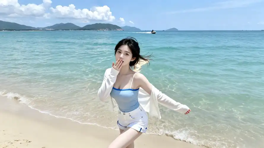 4k图片壁纸 - 夏日 - 大海 - 沙滩「哲风壁纸」