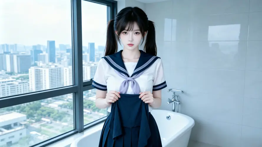 4kjk壁纸 - 壁纸 - 少女 - 浴室「哲风壁纸」