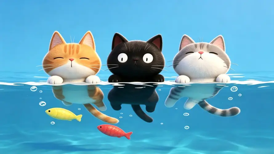3k3D壁纸-虎斑猫壁纸和萌系-热门的壁纸「哲风壁纸」