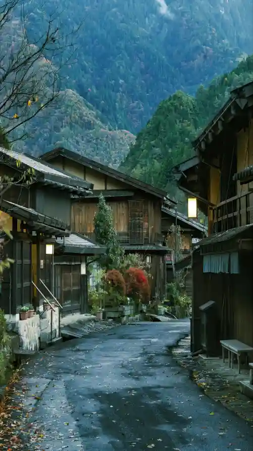 4k乡野壁纸 - 山林 - 山间 - 木屋「哲风壁纸」