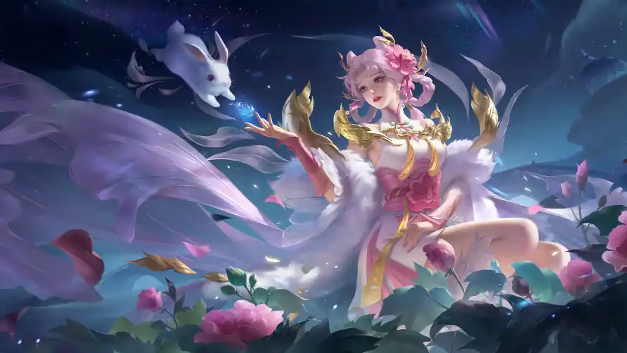 4k仙女壁纸 - 古风 - 夜晚 - 嫦娥「哲风壁纸」
