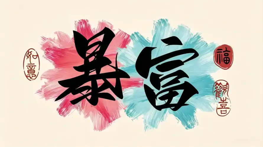 3k书法壁纸-毛笔字壁纸和粉色-壁纸推荐「哲风壁纸」