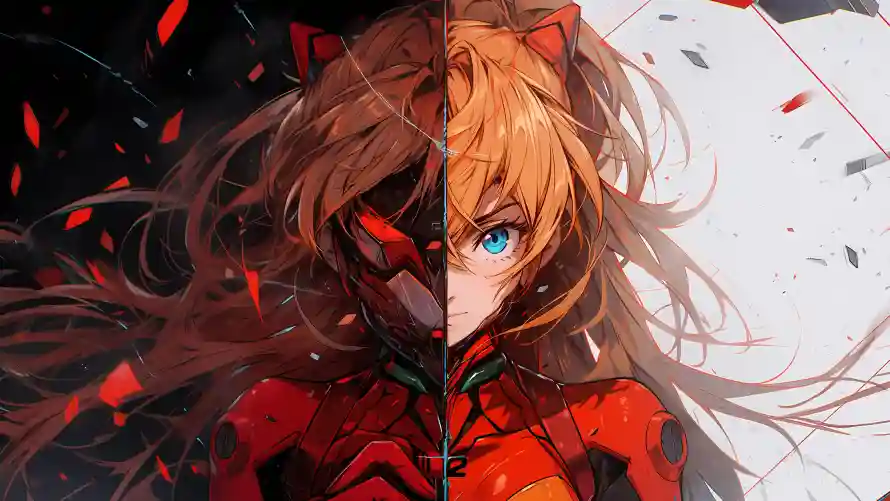 4k动漫壁纸-eva - 机甲-半脸面具免费下载「哲风壁纸」