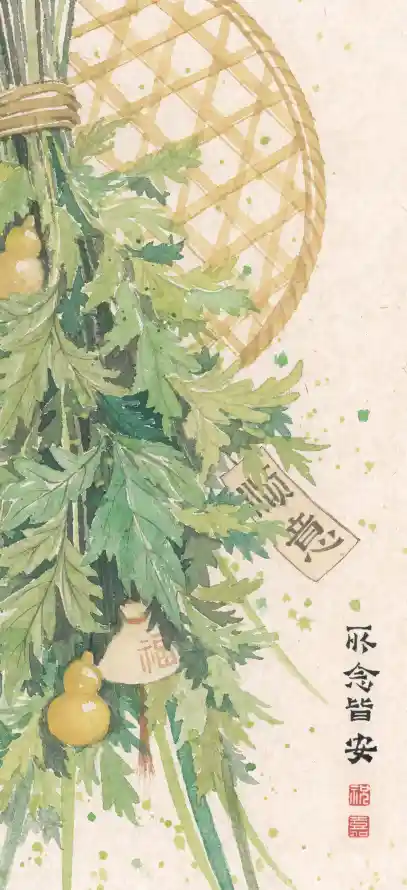 4k国风壁纸 - 平安 - 手绘 - 插画「哲风壁纸」