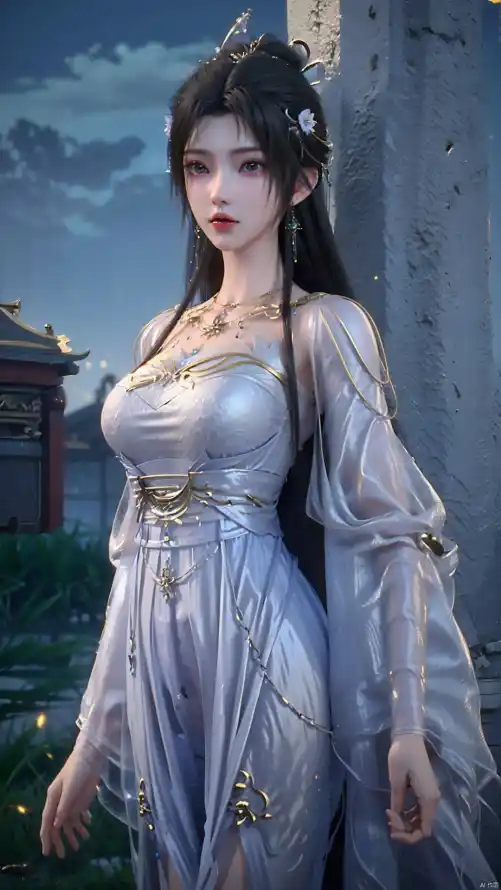 4k3D壁纸 - 发饰 - 夜晚 - 御姐「哲风壁纸」