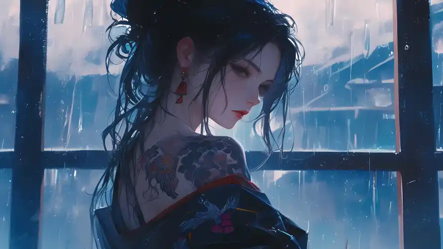 6k养眼壁纸-真人质感 - 国风-二次元美女「哲风壁纸」