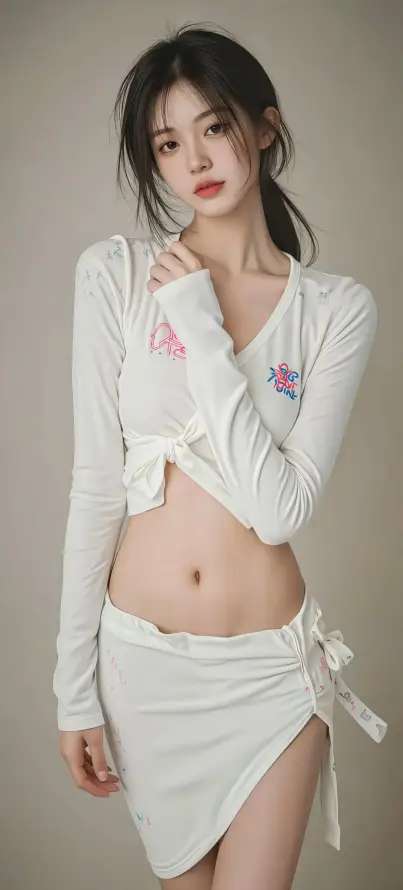 4k性感壁纸 - 美女 - 长发 - 露腰「哲风壁纸」