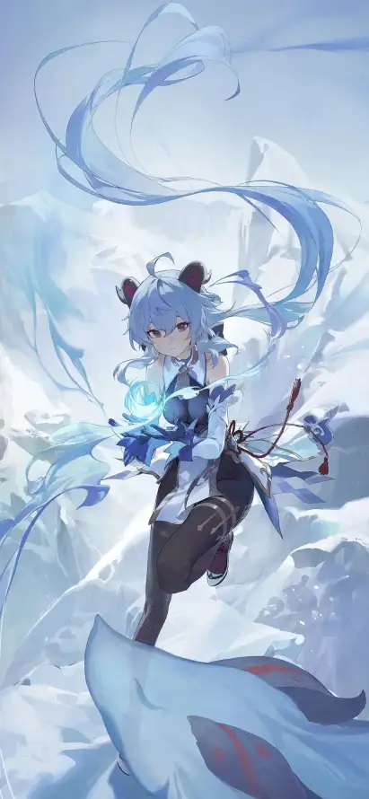 4k仙气壁纸 - 兽耳 - 冰雪 - 原神「哲风壁纸」