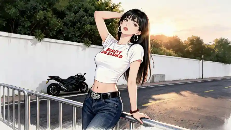 3k壁纸壁纸-大耳环与好看-动漫少女壁纸推荐「哲风壁纸」