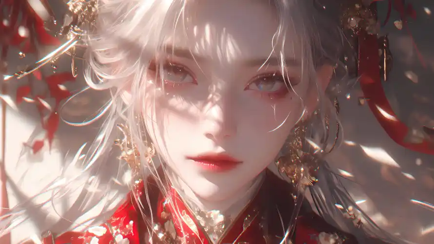 4k光影壁纸 - 古风 - 红唇 - 红衣「哲风壁纸」 4k光影壁纸 - 古风 - 红唇 - 红衣「哲风壁纸」